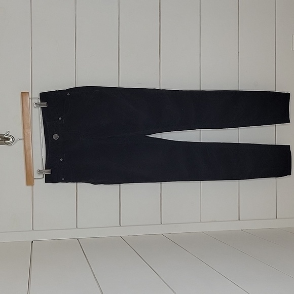 BUFFALO DAVID BITTON size 25 black velvet skinny stretch pants - Picture 1 of 4